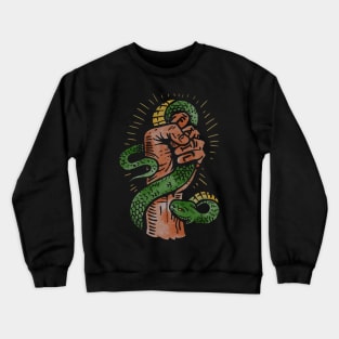 Caught Snake Tattoo Crewneck Sweatshirt